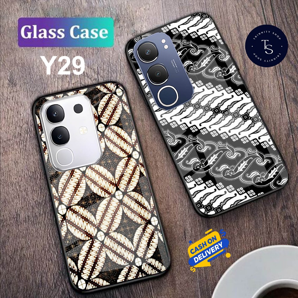 Softcase Kaca For VIVO Y29 (4G) & VIVO Y29 (5G) - Case Handphone For VIVO Y29 (4G) & VIVO Y29 (5G) [