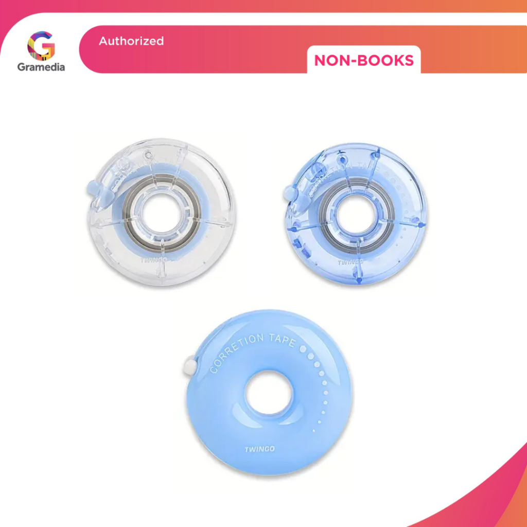 

Gramedia Surabaya - TWINGO BLUE WHITE DONUT CORRECTION TAPE TG-B5321