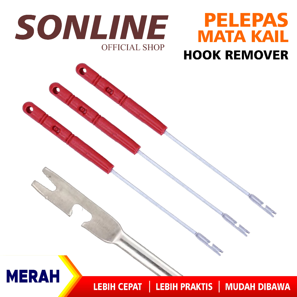 SONLINE - Alat Pelepas Kail Pancing Hook Remover Pancing Alat Pencungkil Kail Alat Pelepas kail Pada