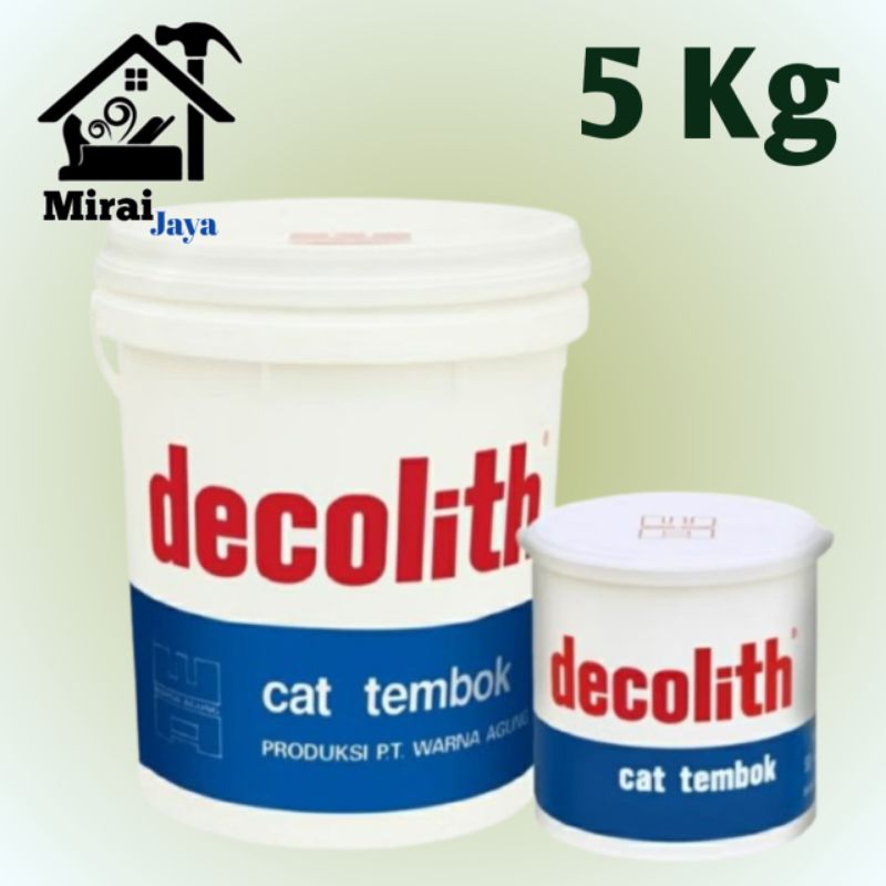 Cat Tembok Decolith 5 Kg warna SW (Super White)