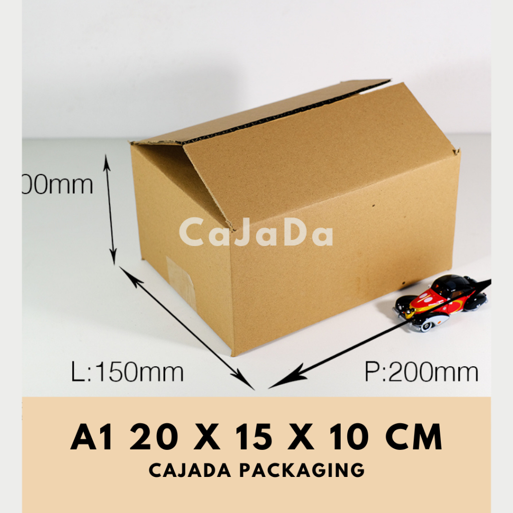 

ECER Kardus Baru 20x15x10 cm Box Dus Coklat Packing Polos