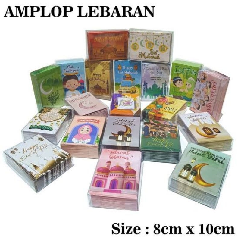

AMPLOP LEBARAN HARI RAYA IDUL FITRI 2025 ISI 50 PCS LEMBAR MOTIF LUCU