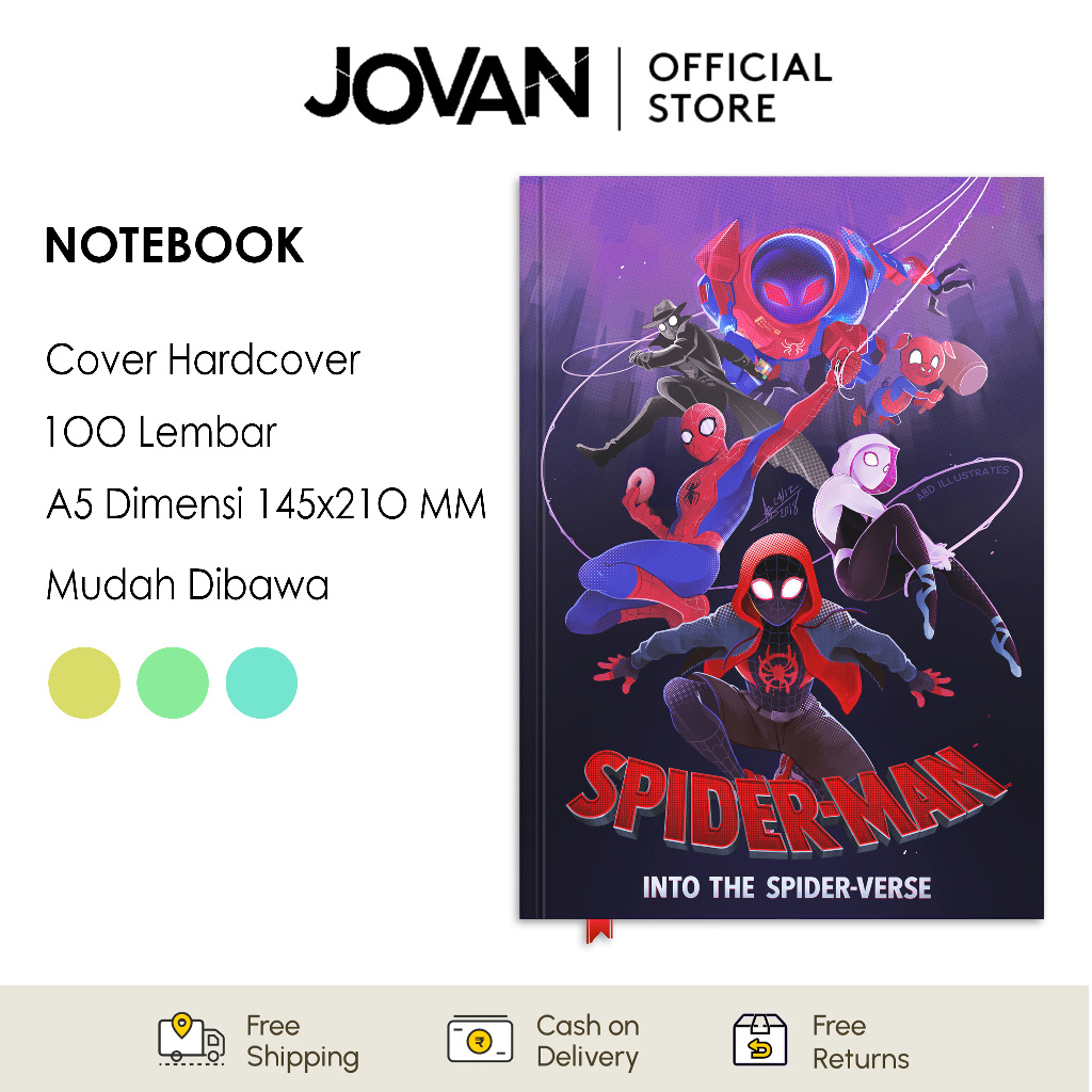 

Notebook Hardcover Custom Spider-Man 8 Buku Tulis Catatan Note Agenda Planner Jurnal Diary Notebook Anime