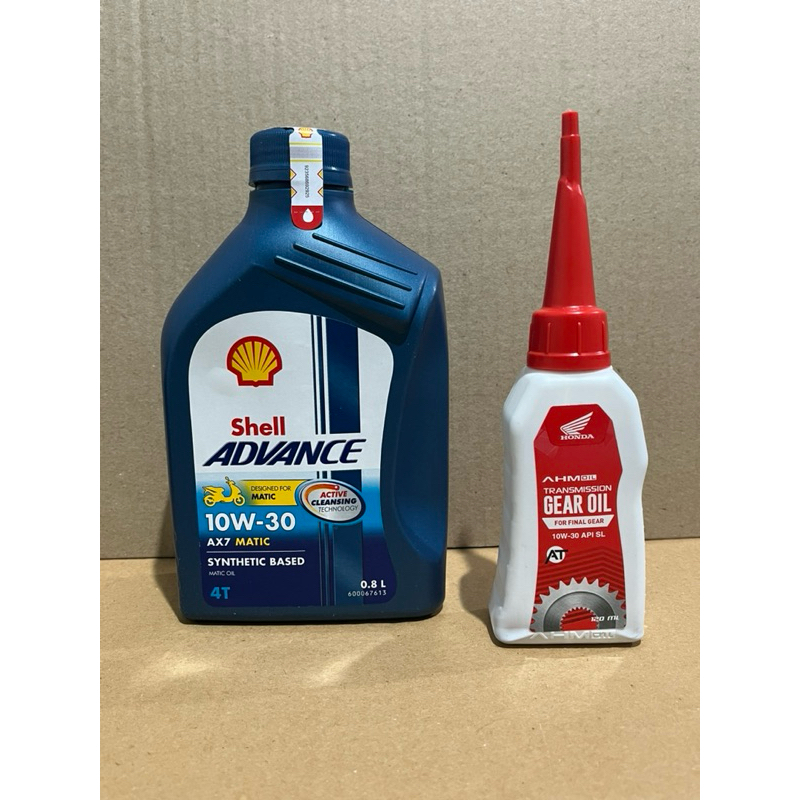 OLI / OIL SHELL AX7 0,8 METIK SCOOTER DAN AHM GEAR BOK PELUMAS OLI MESIN MOTOR HONDA METIK BEAT VARI
