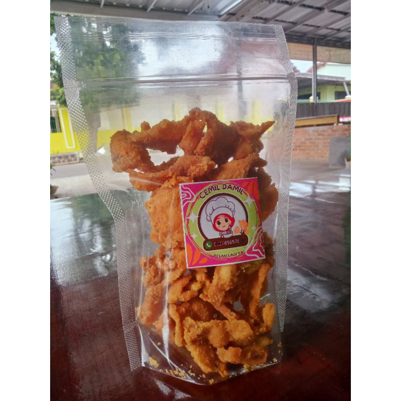 

Omah Sambel Kulit Ayam Crispy Pedas Renyah Kerupuk Kulit Ayam Crispy Original 250 Gram