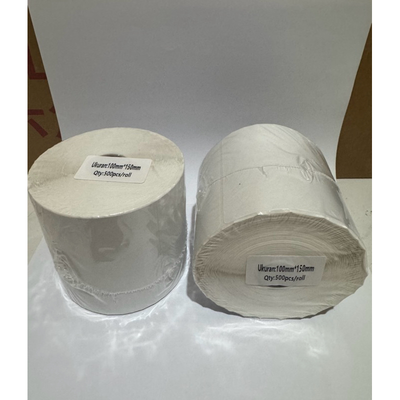 

KERTAS THERMAL LABEL STICKER A6 100mm X 150mm ROLL ISI 500 LEMBAR