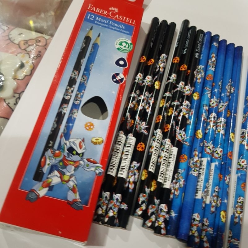 

Pensil 2B Faber Castell Motif Triangular ( Sigitiga) Robot 118373