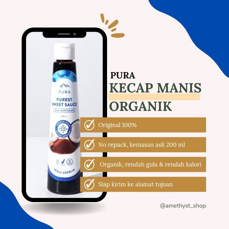 

[PURA] Kecap Manis Organik Purest Sweet Sauce 200 ml