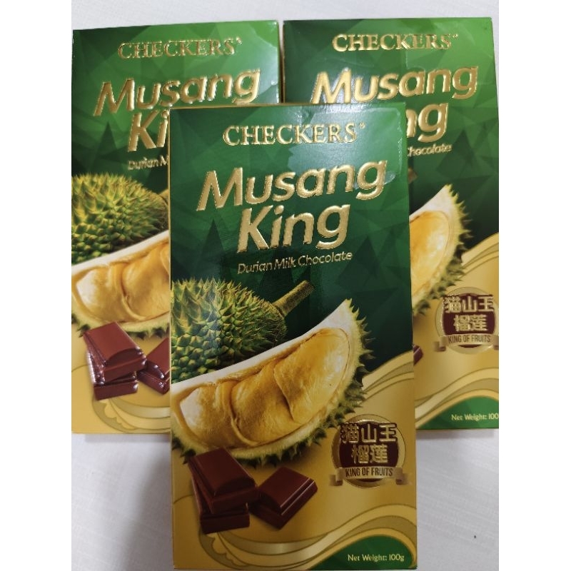 

Checkers Musang King Durian Milk Chocolate 100 gr Malaysia