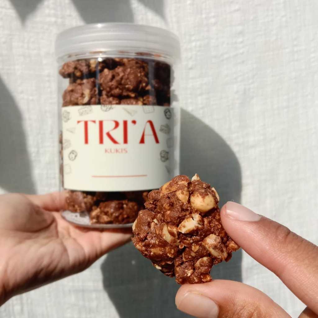 

Kue Kering Noga Kacang Coklat Cookies Tanpa Terigu - Dessert Jar
