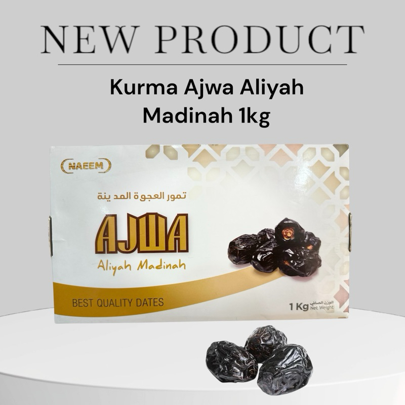 

Kurma Ajwa Madinah Naeem 1Kg Asli madinah Aliyah