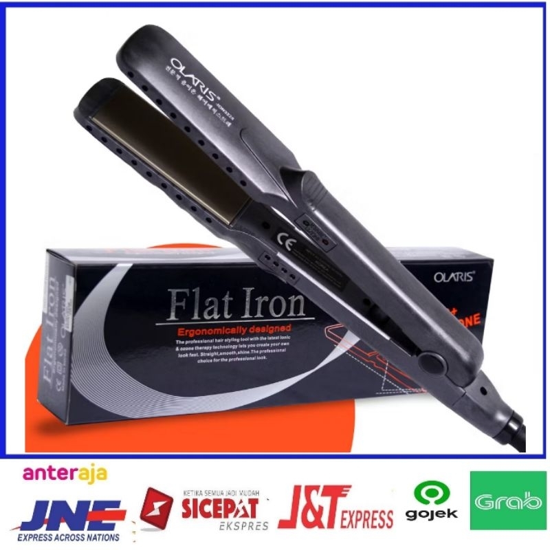 catokan rambut olaris flat iron /catok rambut olaris 3228 flat iron/ion + ozon