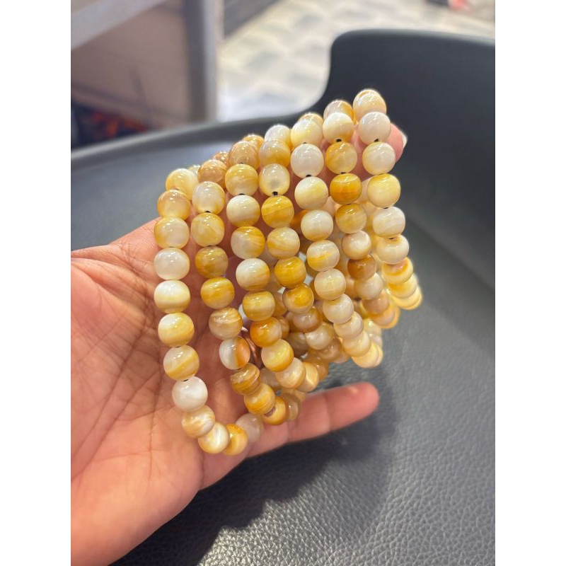 gelang cangkang kerang mutiara asli