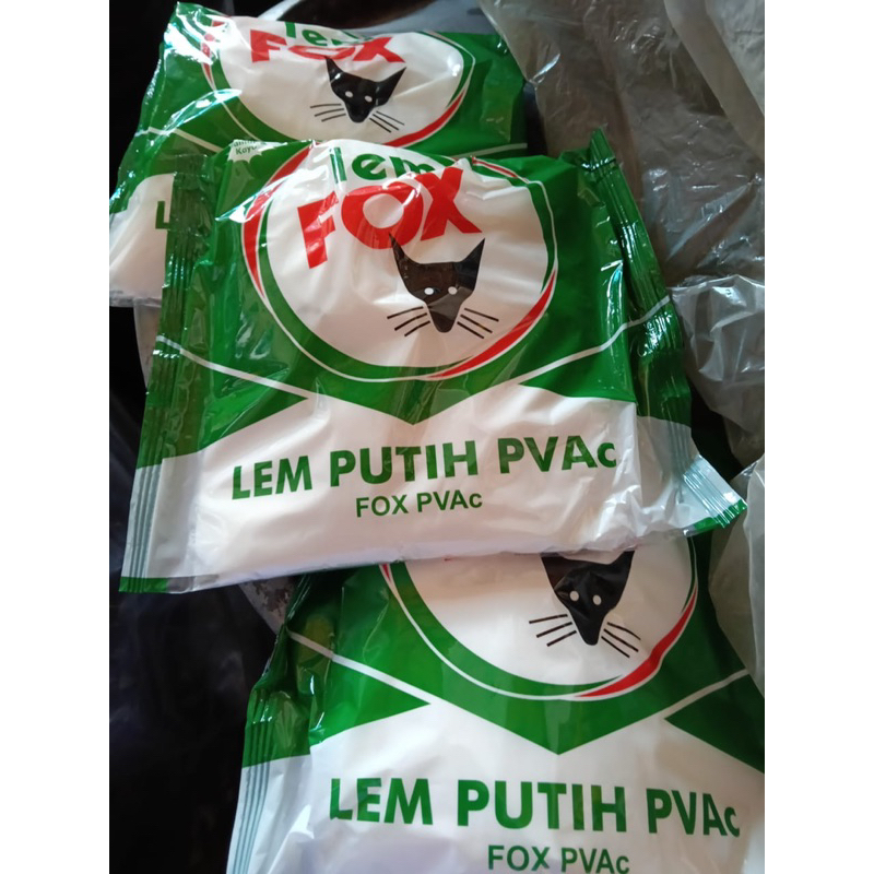 

lem fox putih PVAc kayu kantong hijau 700gr