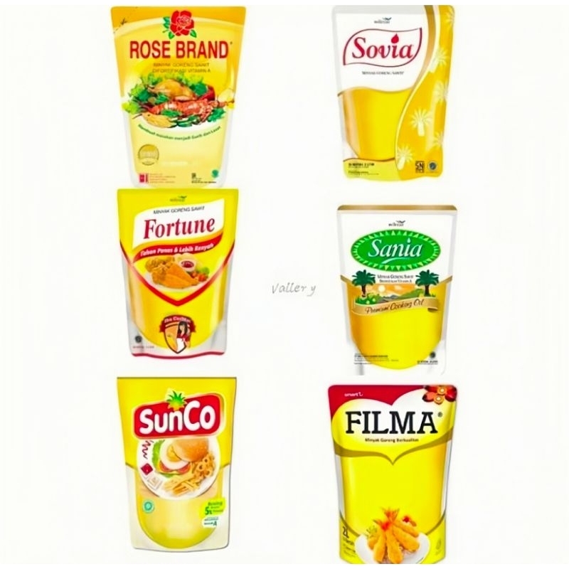 

Filma/Sunco/Sania/Sovia/Fortune/Rose Brand dll Minyak Goreng 1L & 2L 1 liter 2 liter