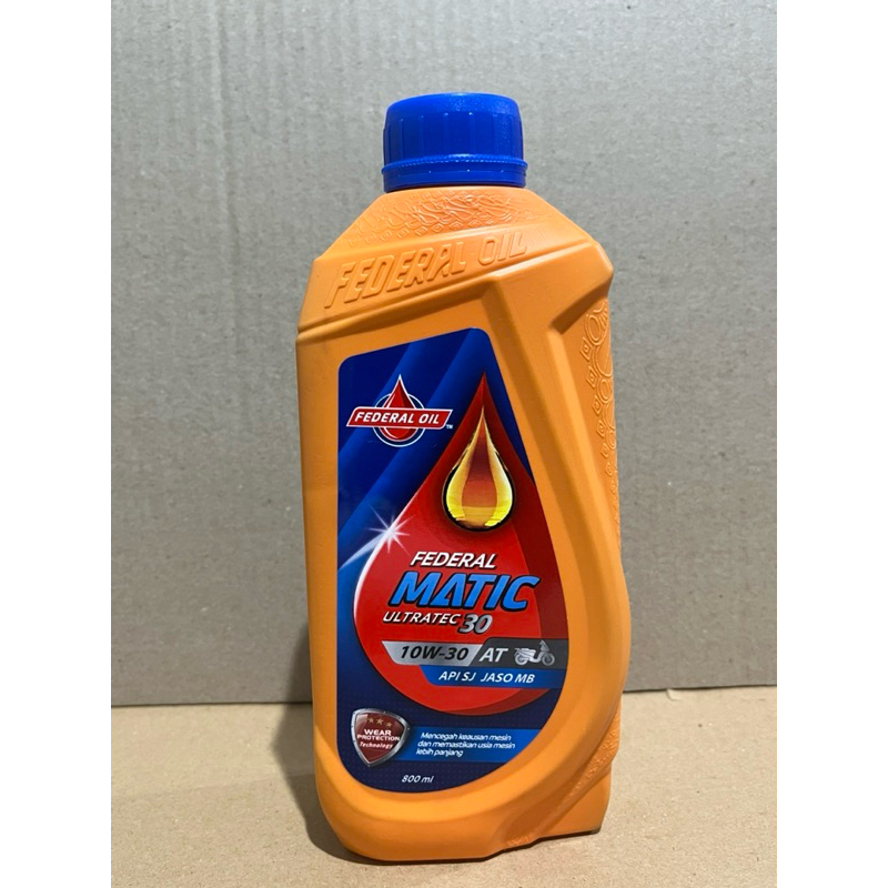 OLI / OIL FEDERAL ULTRATEC METIK OREN 0,8 PELUMAS OLI MESIN MOTOR METIK SEMUA MOTOR BEAT MIO