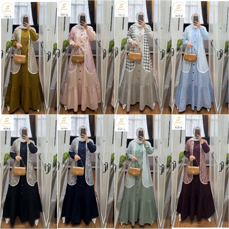 GAMIS SYAINA BY SMUT  KODE 7071  TERBARU BEST SELLER (READY))