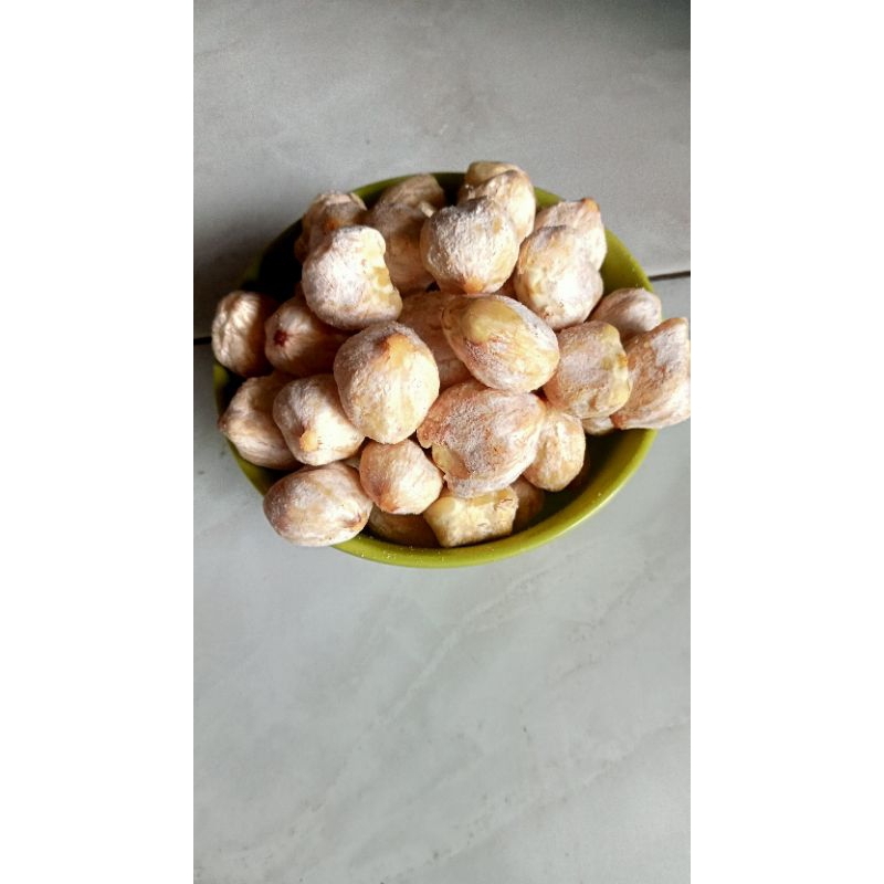 

Kemiri kupas bulat utuh, stok baru. (22rb/500gram) Promo toko baru