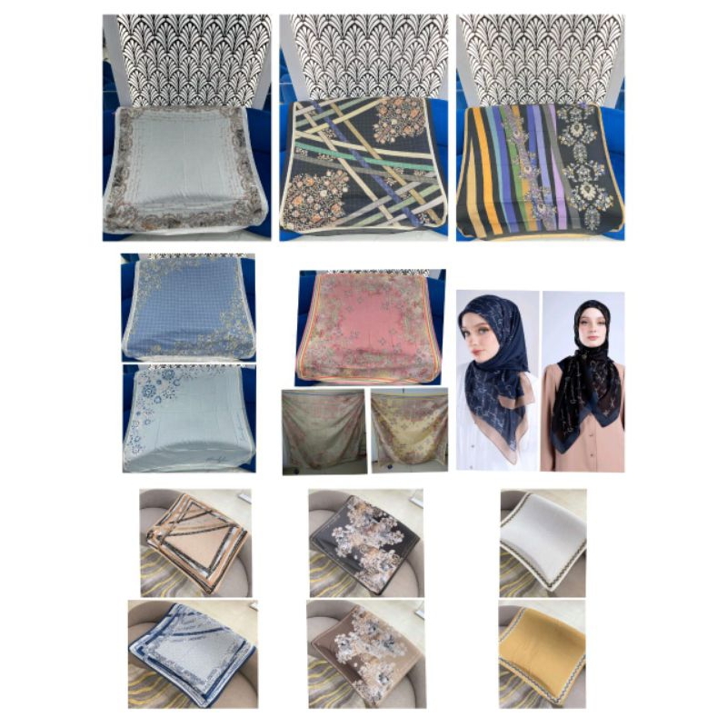 MANDJHA SCARF IVAN GUNAWAN FASHION ORIGINAL HIJAB LIZZIE, PRODUKSI JUGA LIZZIE BROWN,ALMA,PATRIZIA,V