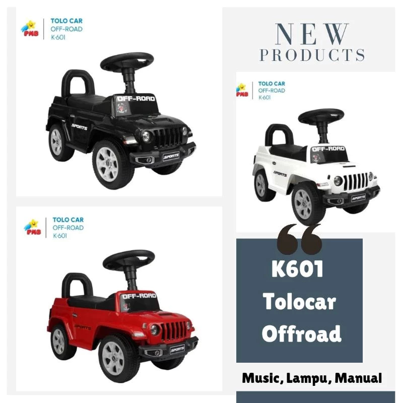 Mainan Anak Mobil Mobilan Dorong Pajero CRV Xpander Jeep PMB K601 Mainan Kendaraan Anak Murah Toloca