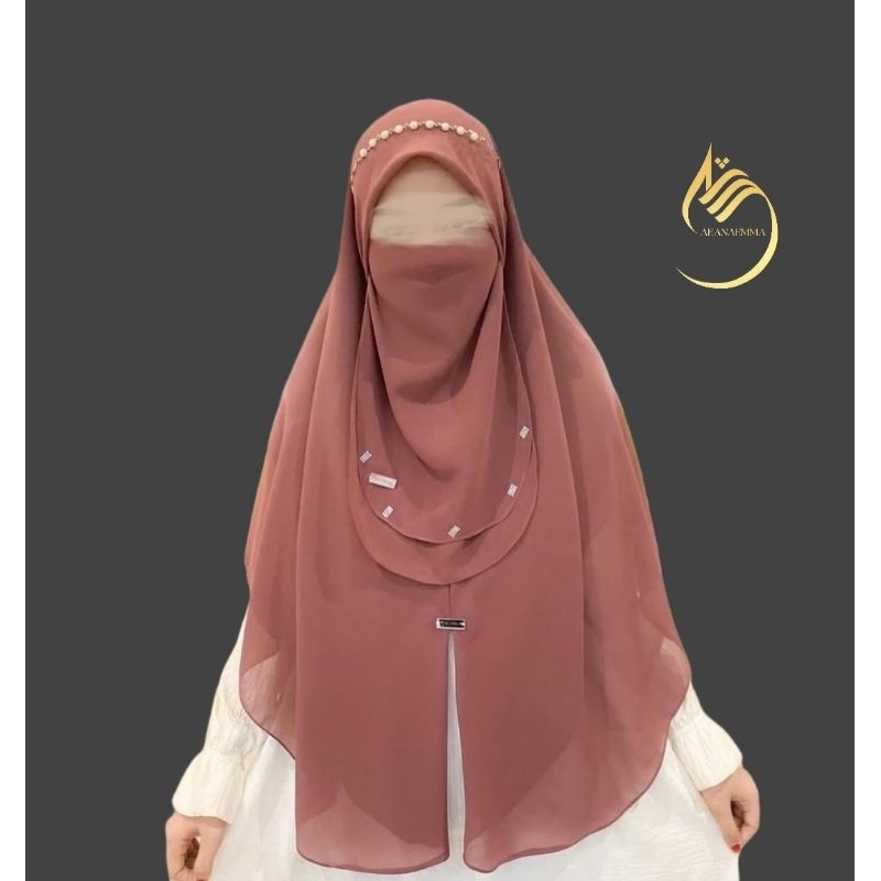 khimar ameera | jilbab set cadar | jilbab Ae