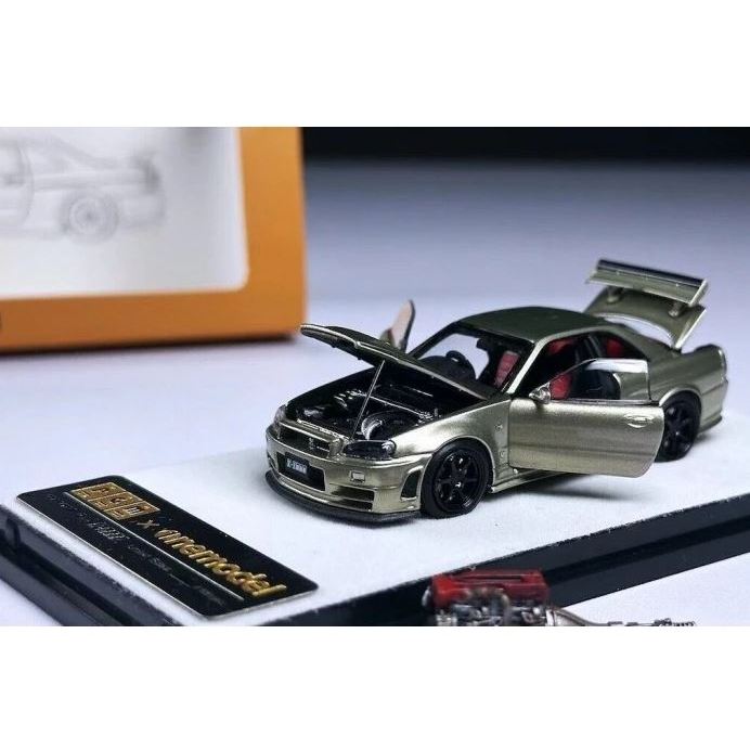 1/64 PGM Nissan Skyline GT-R R34 Z-Tune Jade Green Regular Versi LIMITED