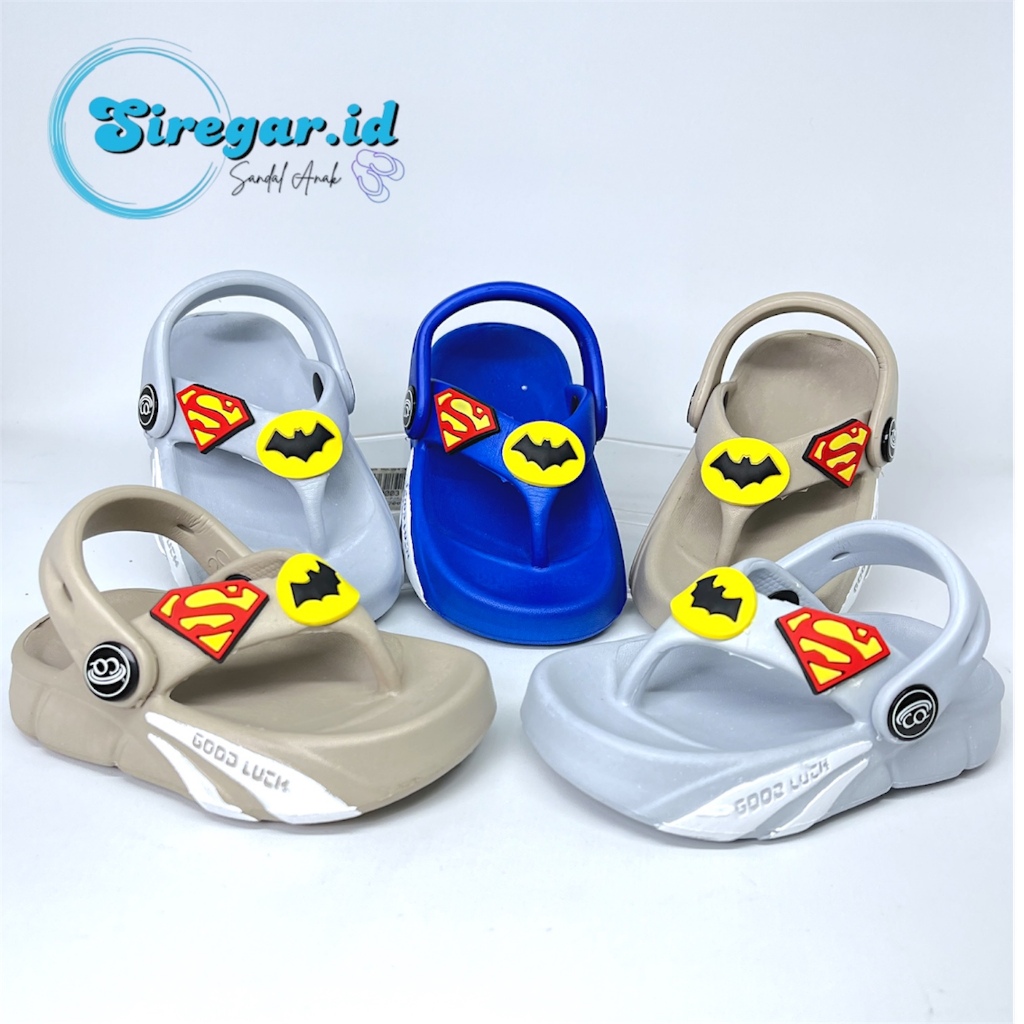 New Sandal  Jepit Laki - Laki Tali Belakang Karakter Batman CEQIU