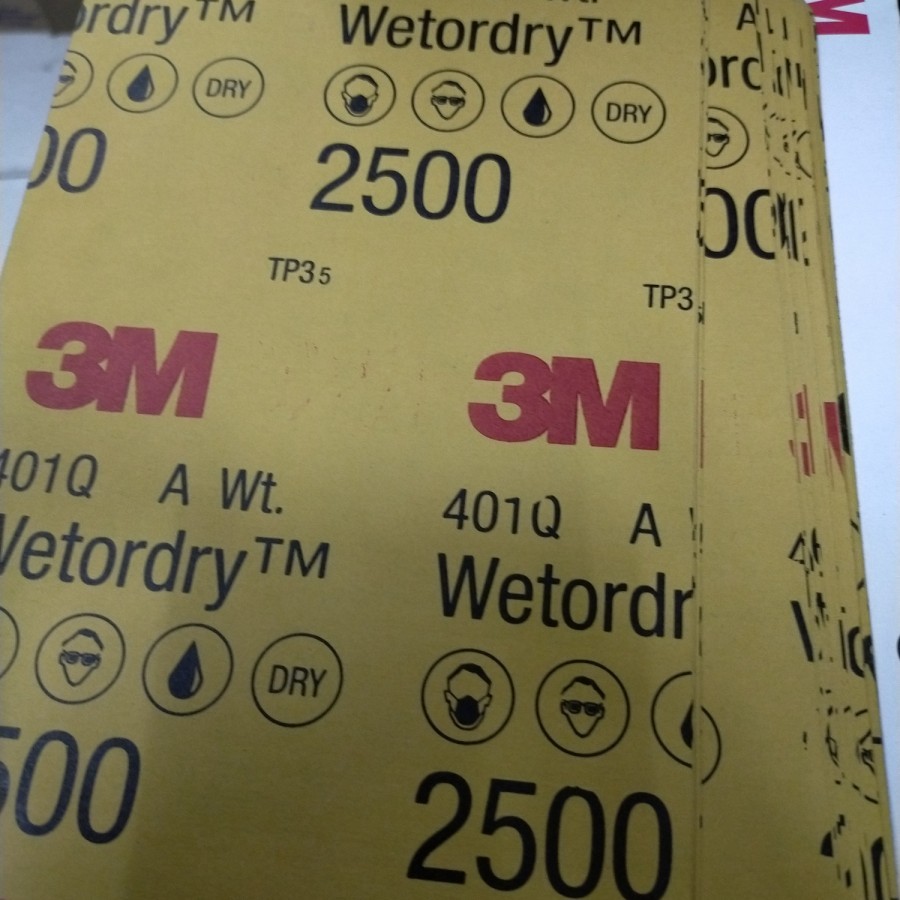 [MALL82] BEST QUALITY Amplas wetordry 3M# 2500 #2000 #1500