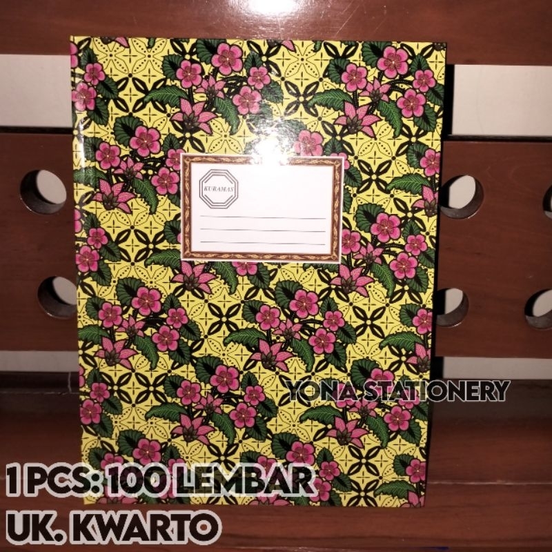 

Buku Kwarto 100 Lembar Kuramas | Hard Cover | Isi 100 Lembar