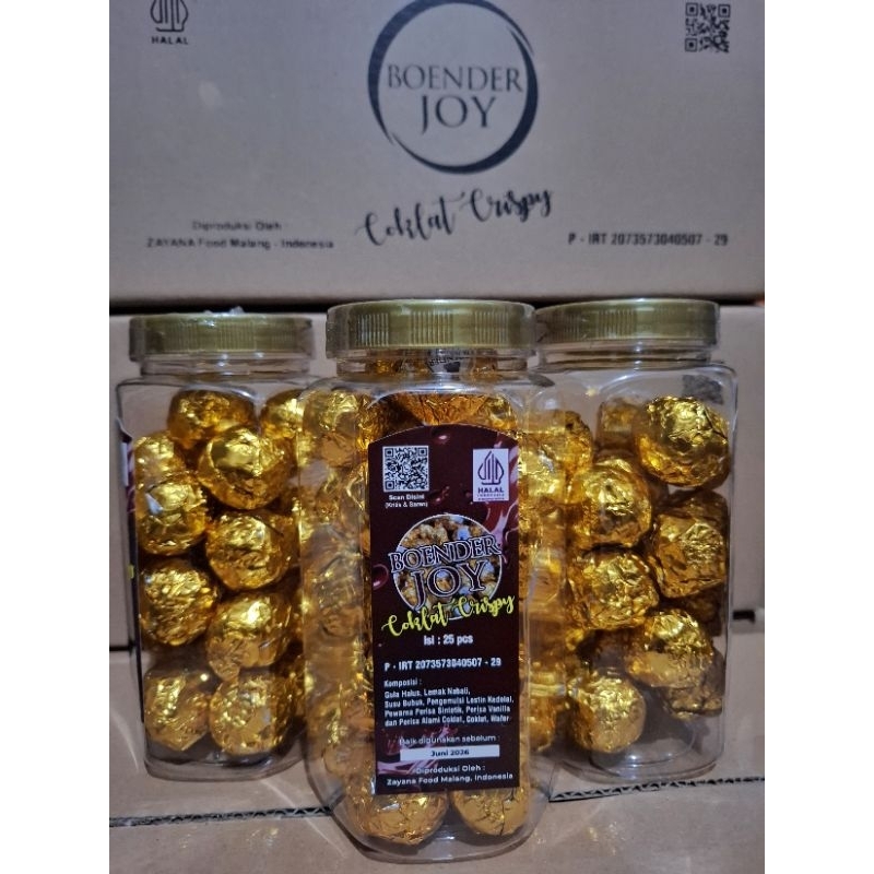 

Coklat crispy ball toples 250gr