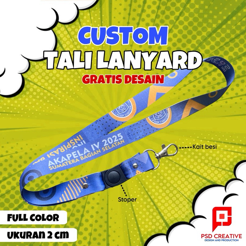 

tali lanyard custom murah