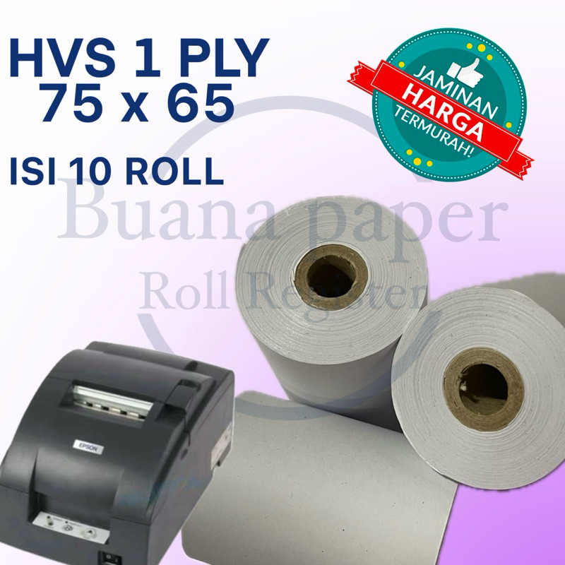 

Kertas Kasir HVS 1ply 75x65