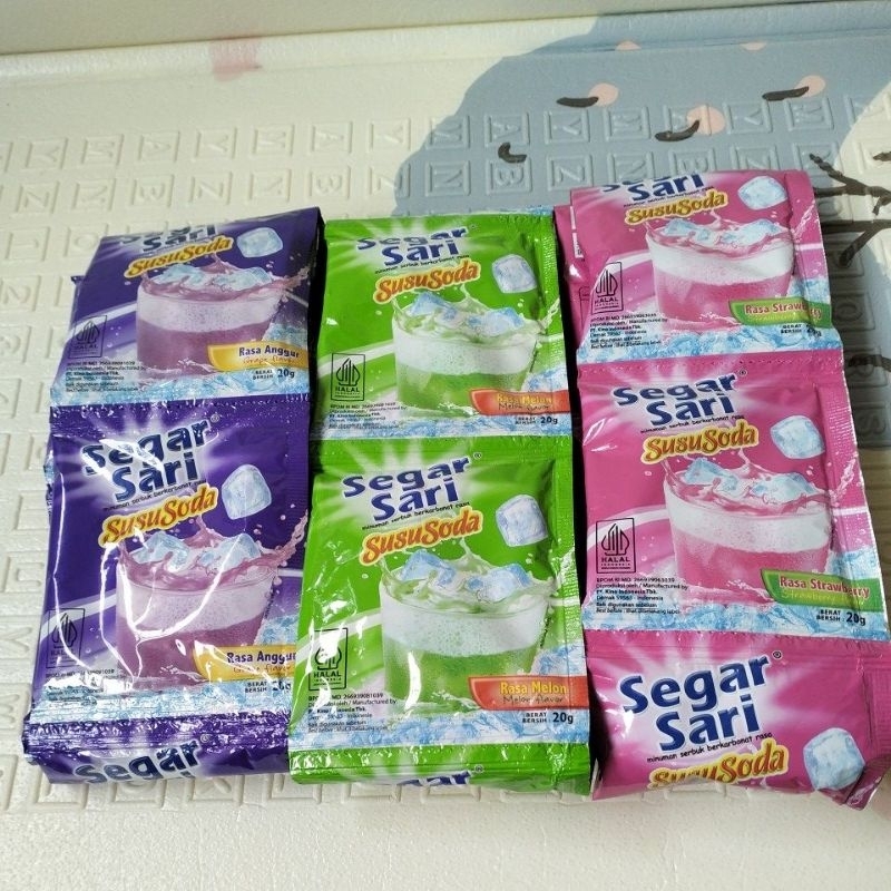 

Segar sari soda semua rasa isi 10pcs