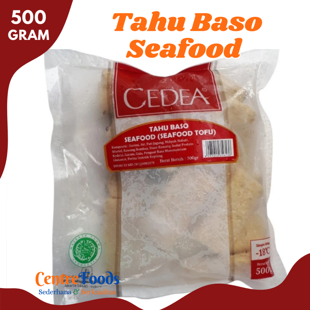 

CEDEA BASO Tahu Seafood - Bakso Seafood Tofu Cedea Fresh | Size 500gr [ Harga Per BKS ]