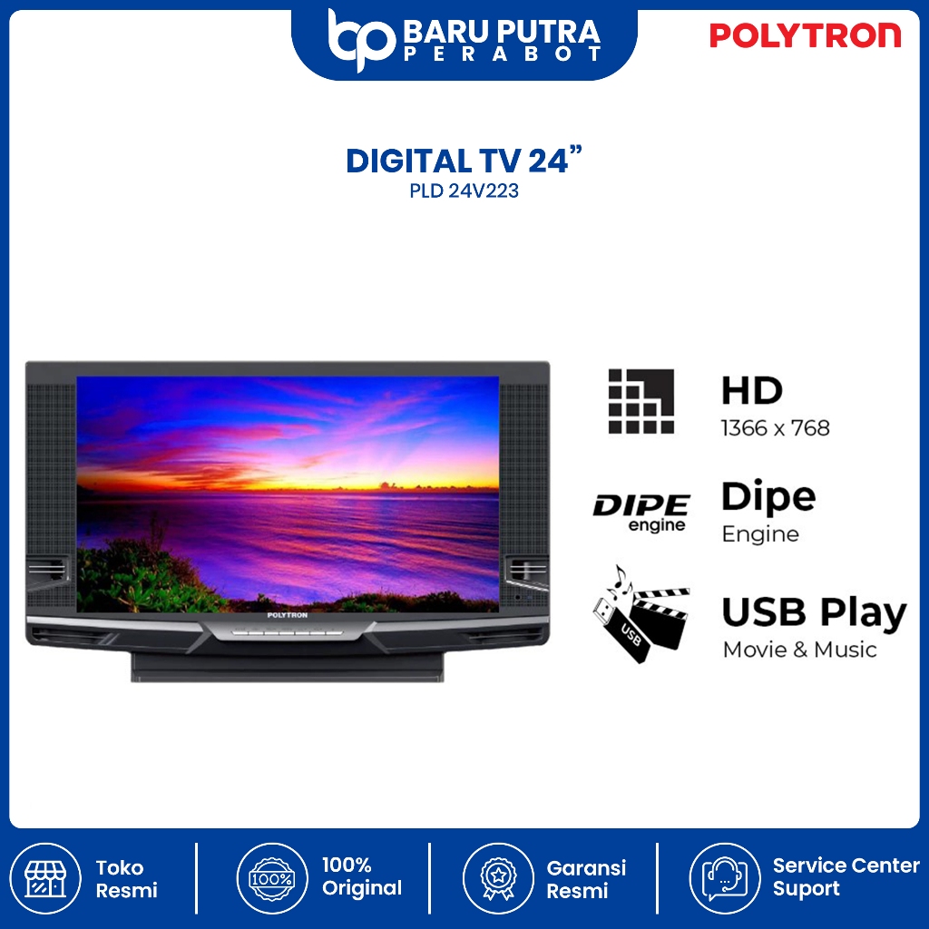POLYTRON DIGITAL TV 24" PLD 24V223