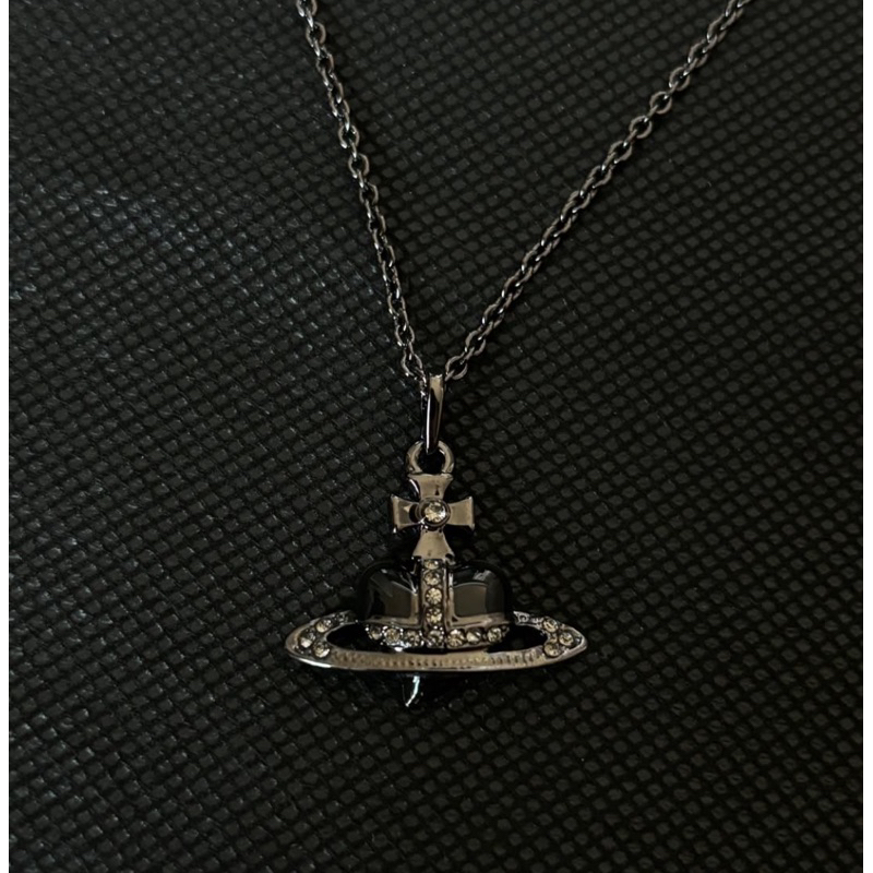 VIVIENNE WESTWOOD NOIR DIAMANTE NECKLACE