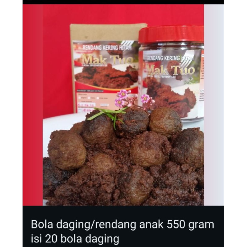 

Rendang BOLA DAGING 550gr Mak Tuo