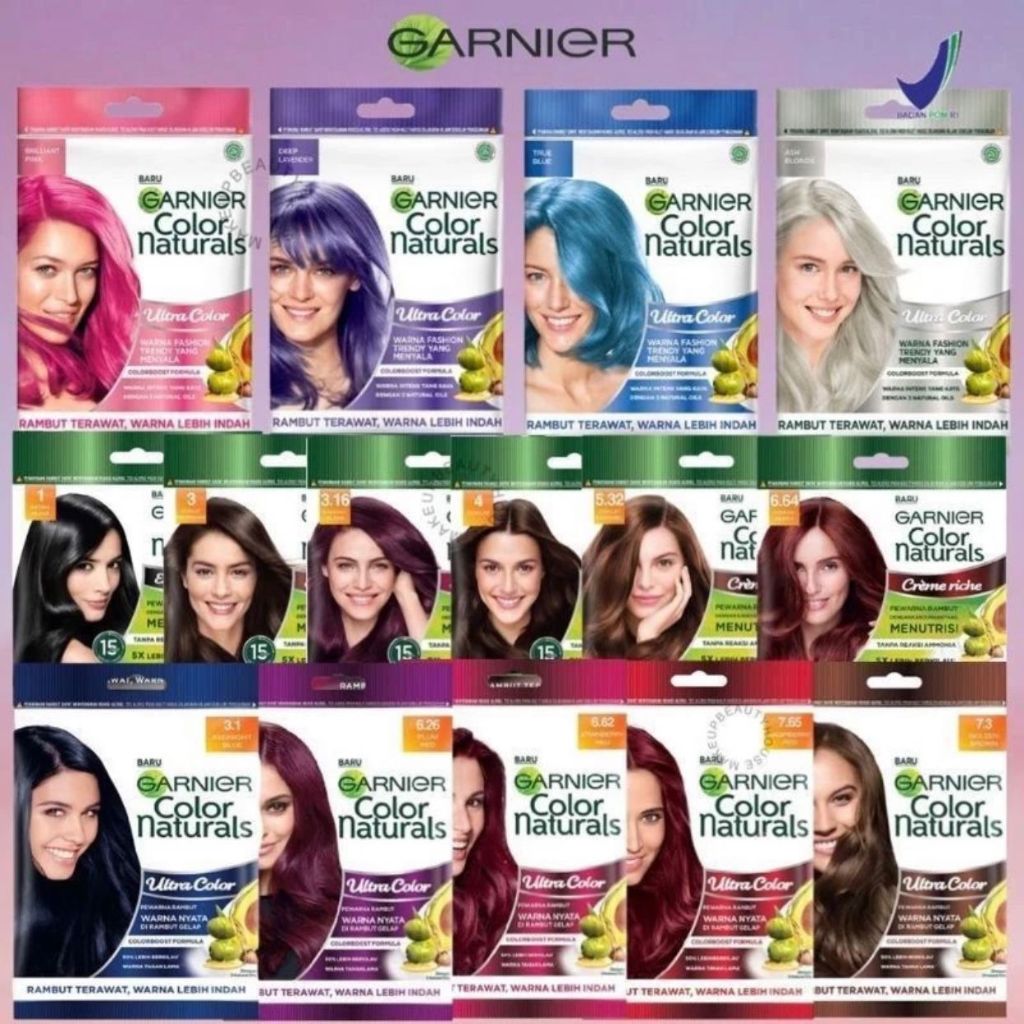 GARNIER Color Natural Sachet | Garnier Hair Color | Garnier Pewarna Rambut |