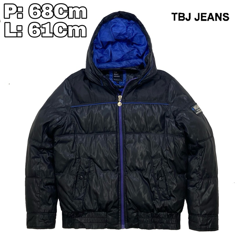J219 Jaket Bommber Puffer Outdoor Casual TBJ Jeans  Winter Tebal Musim Dingin Hiking Pendaki Gunung