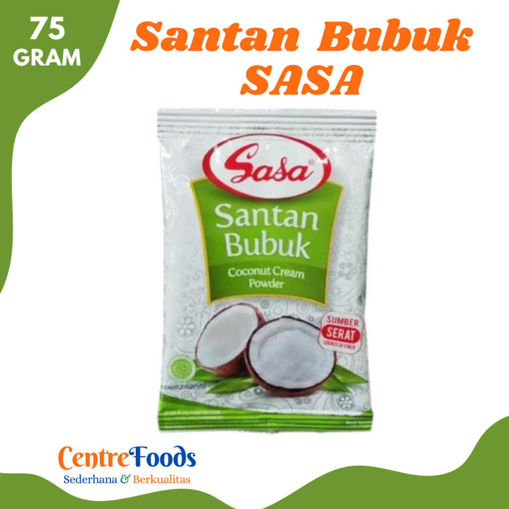 

SASA SANTAN Bubuk - Coconut Cream Powder | Sachet 75gr [ Harga Per BKS ]