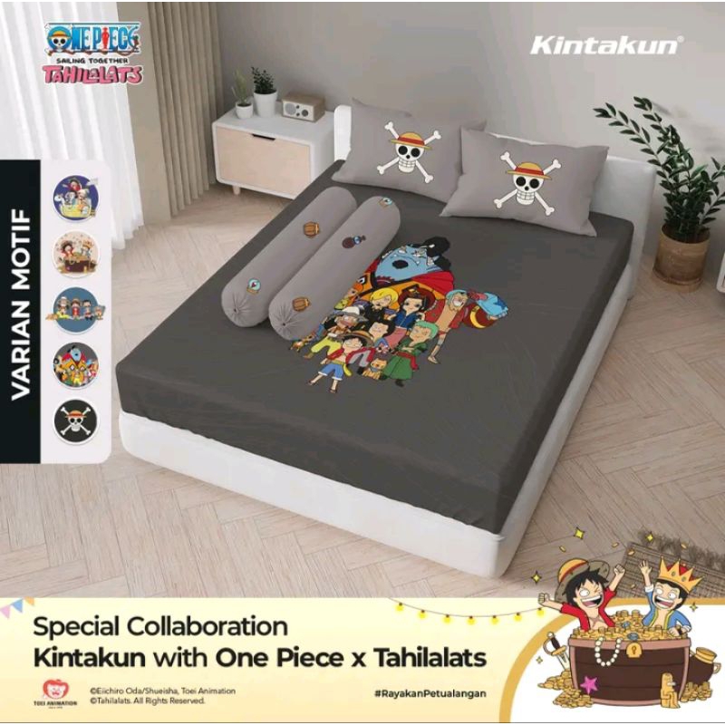 Kintakun Sprei Dluxe x One Piece x Tahilalats 180x200cm