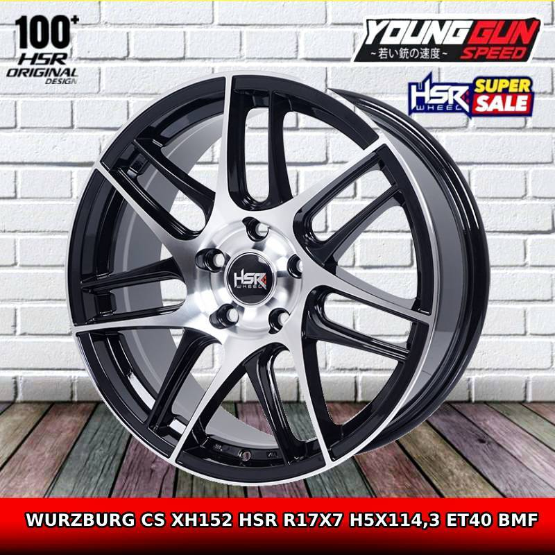 Velg mobil racing ring 17 hsr wurzburg hole 5 untuk innova xpander ertiga luxio apv free ongkir