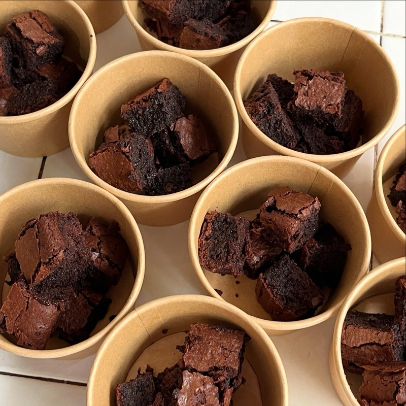 

Fudgy Brownies Cup - Brownies Chocolate callebaut