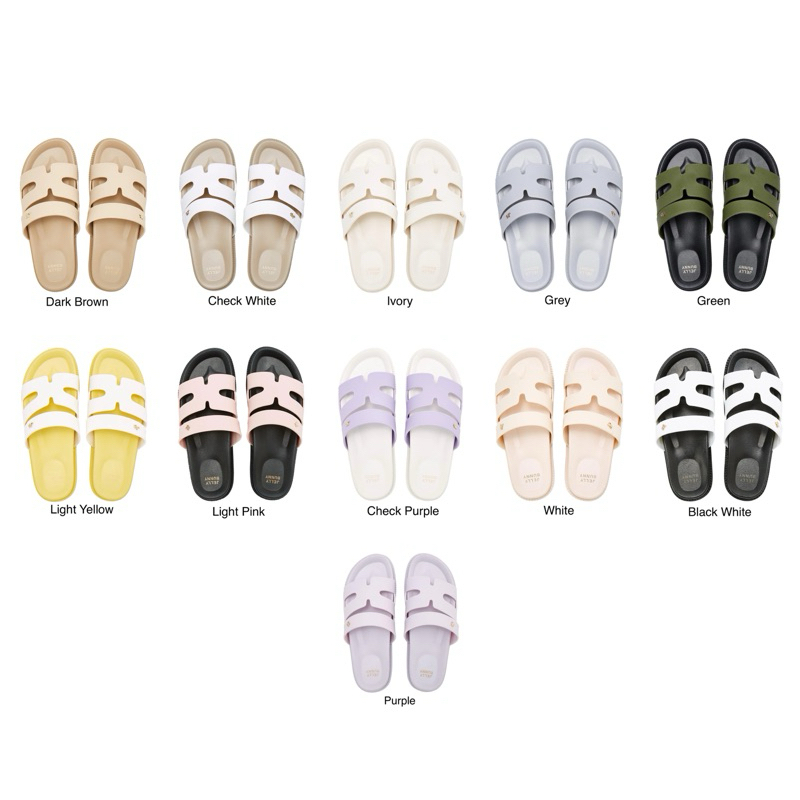 PO Jelly Bunny Sena Plain Flats Sandals Sendal Sandal Shoes Sepatu Melissa ORIGINAL 100% MALAYSIA