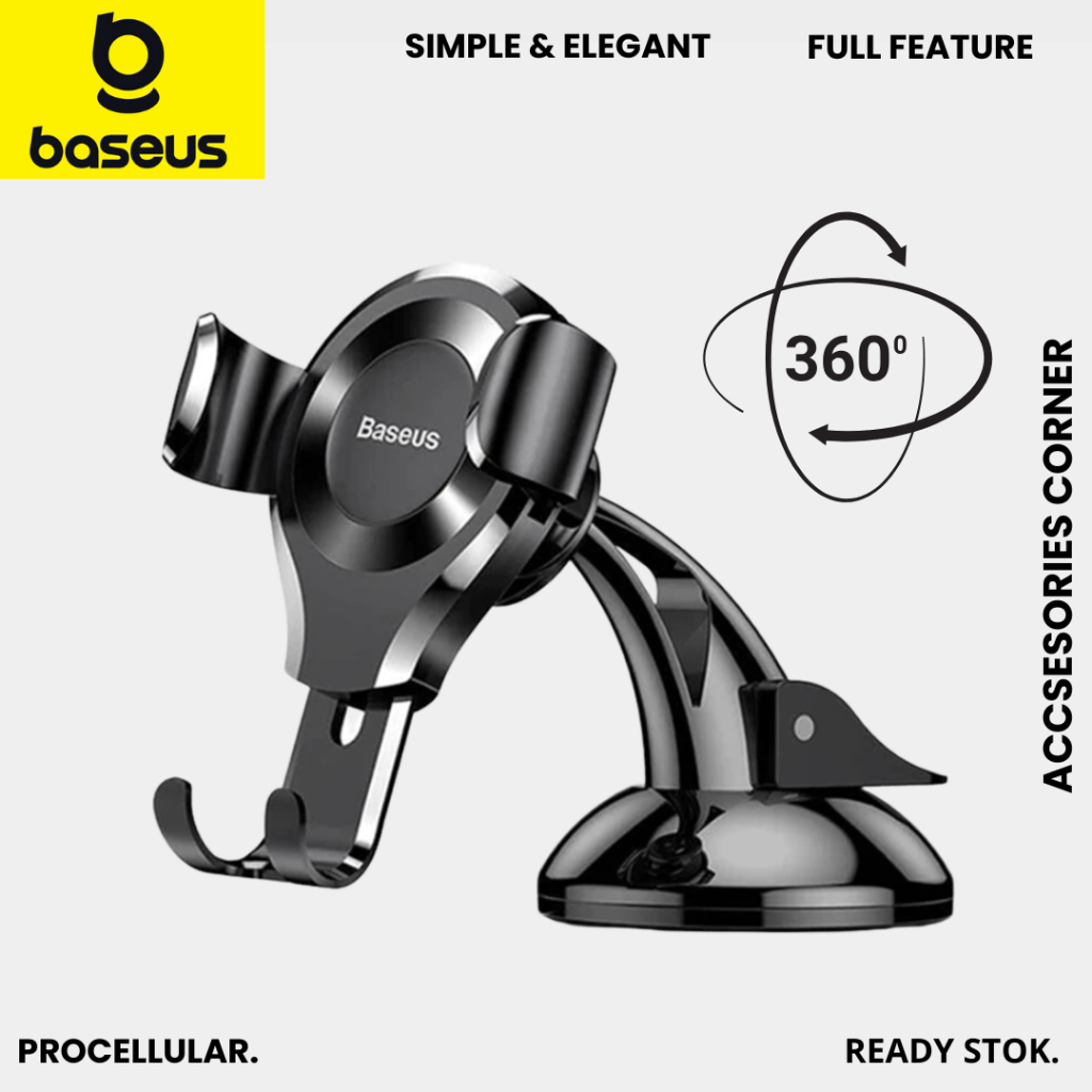 Baseus Car Holder Mobil Osculum Gravity Stand Holder HP