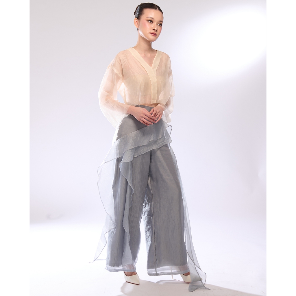 Amber Ruffle Pants Chiffon Organdi