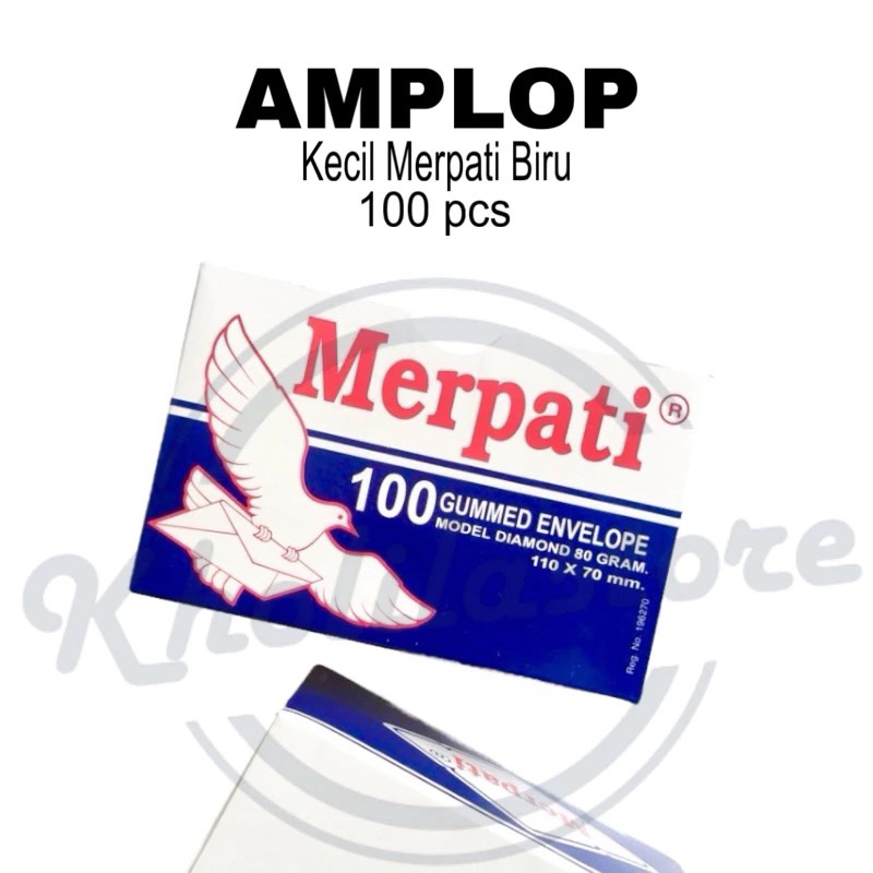 

Amplop Putih Kecil Merpati Biru isi 100 pcs