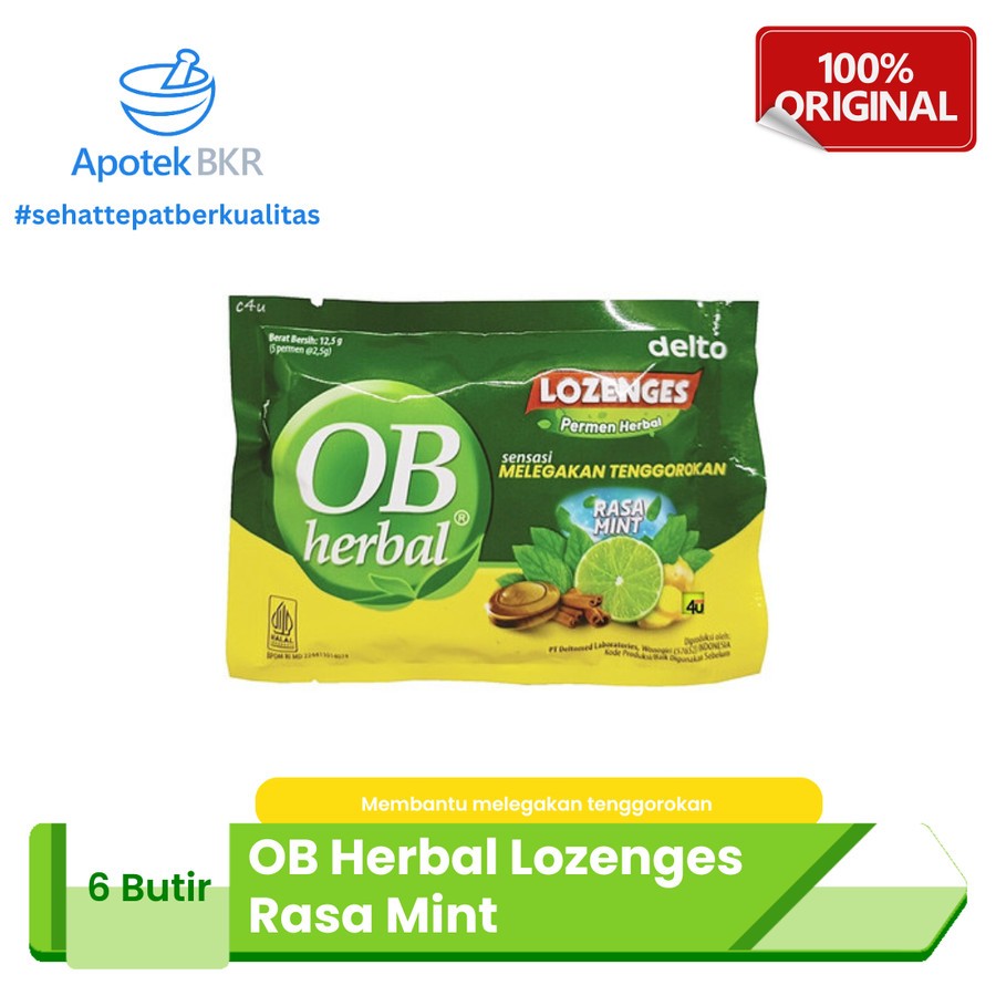 

Ob Herbal Permen Rasa Mint Isi 5 Tablet