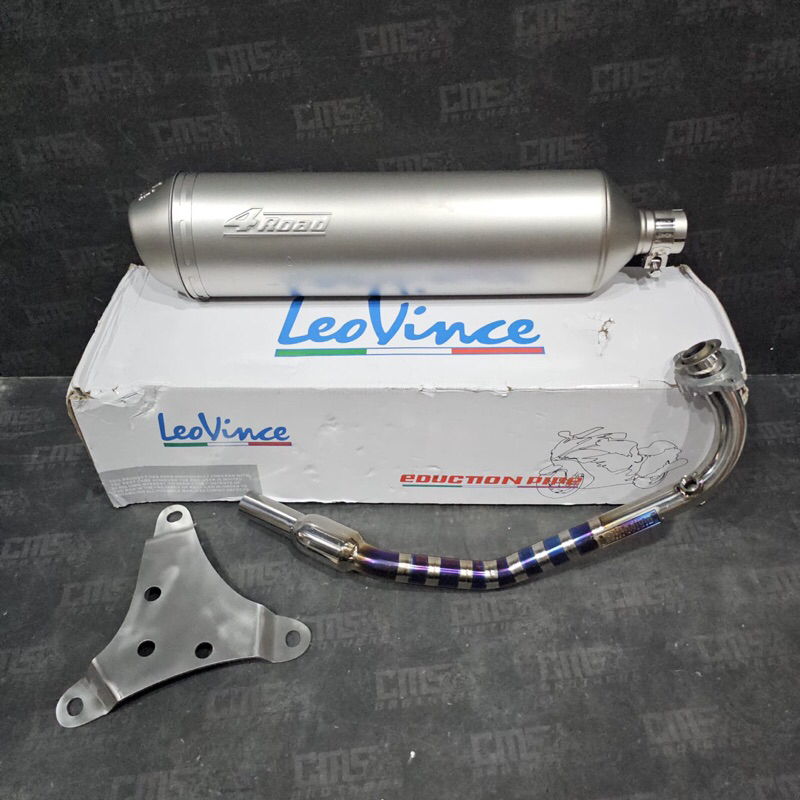 Knalpot Leovince 4 Road Plus Pipa Titanium PTitanium Vario 160 Stylo 160