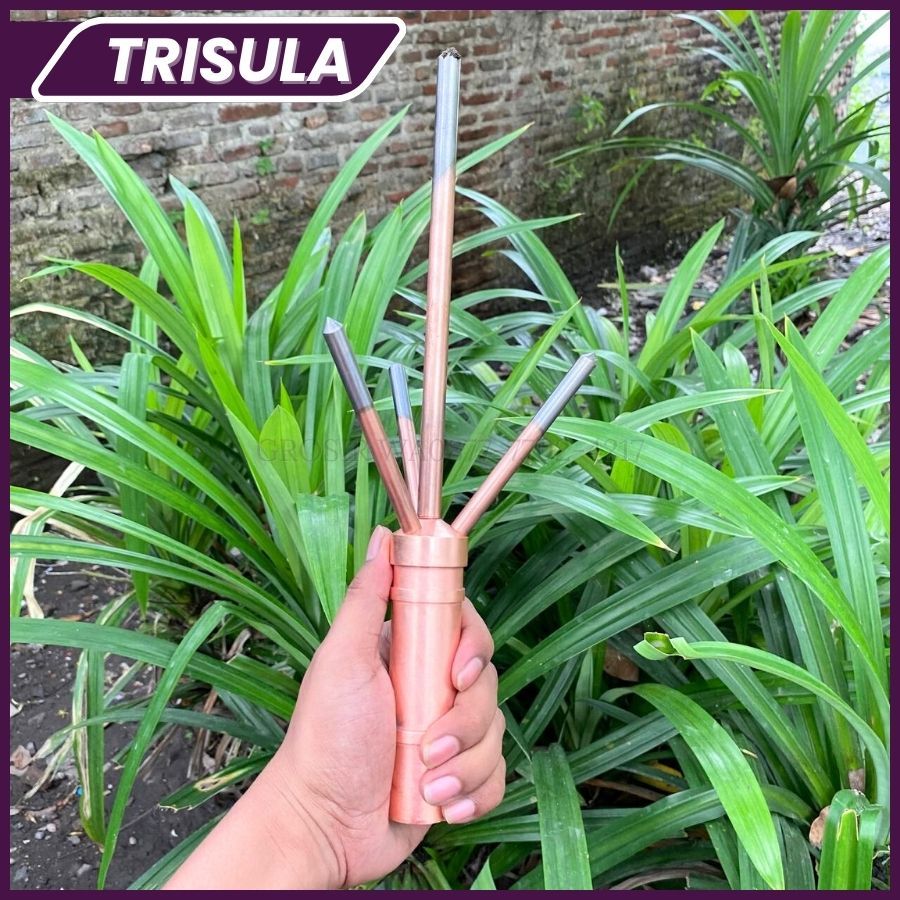 Anti Petir Trisula Tombak Penangkal Petir Splitzen Trisula Cabang Tiga
